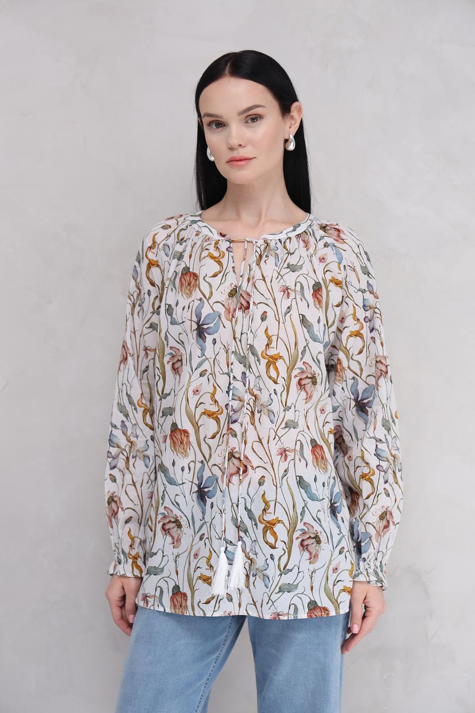 Блуза Catnoir с цветочным принтом