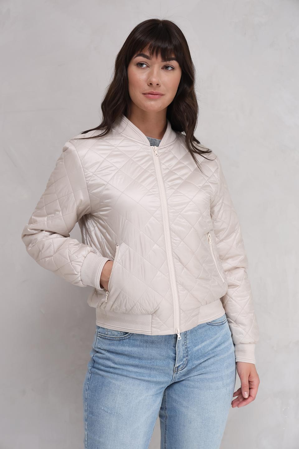 Куртка Marc Aurel стеганая бежевая