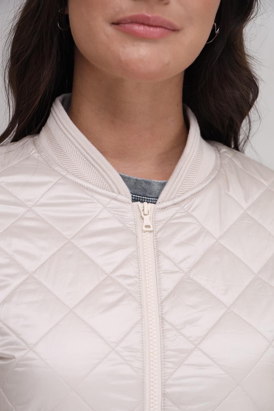 Куртка Marc Aurel стеганая бежевая