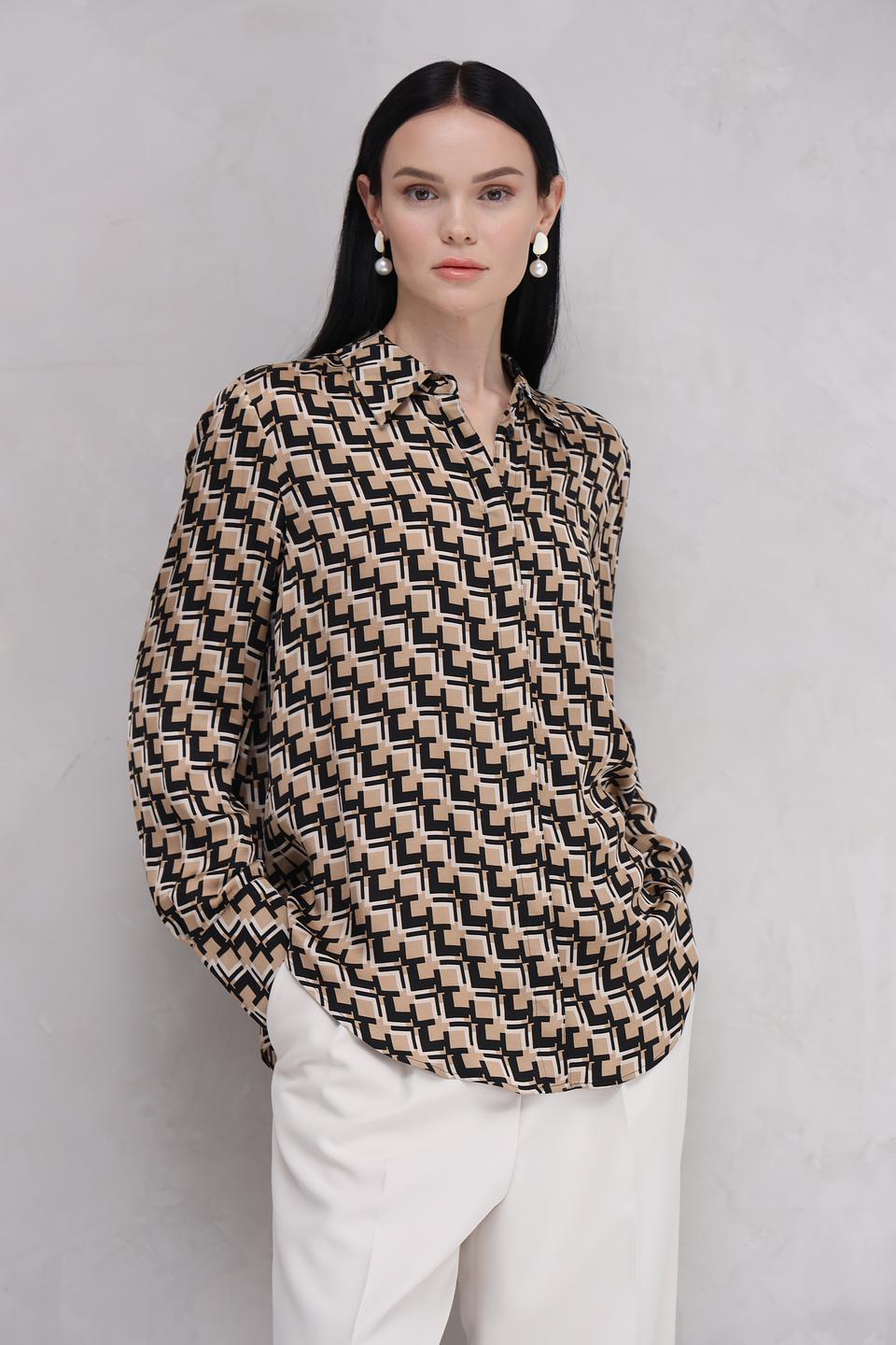 Рубашка Marc Aurel в геом. принт