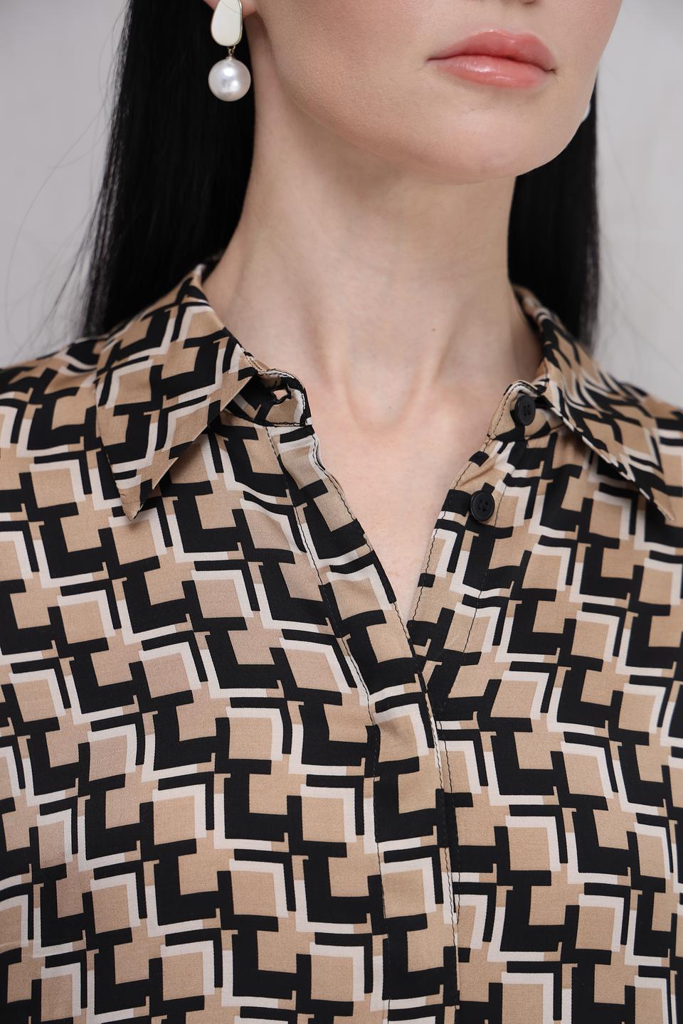 Рубашка Marc Aurel в геом. принт