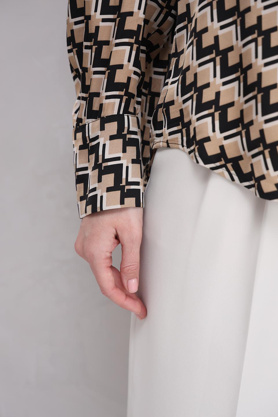 Рубашка Marc Aurel в геом. принт