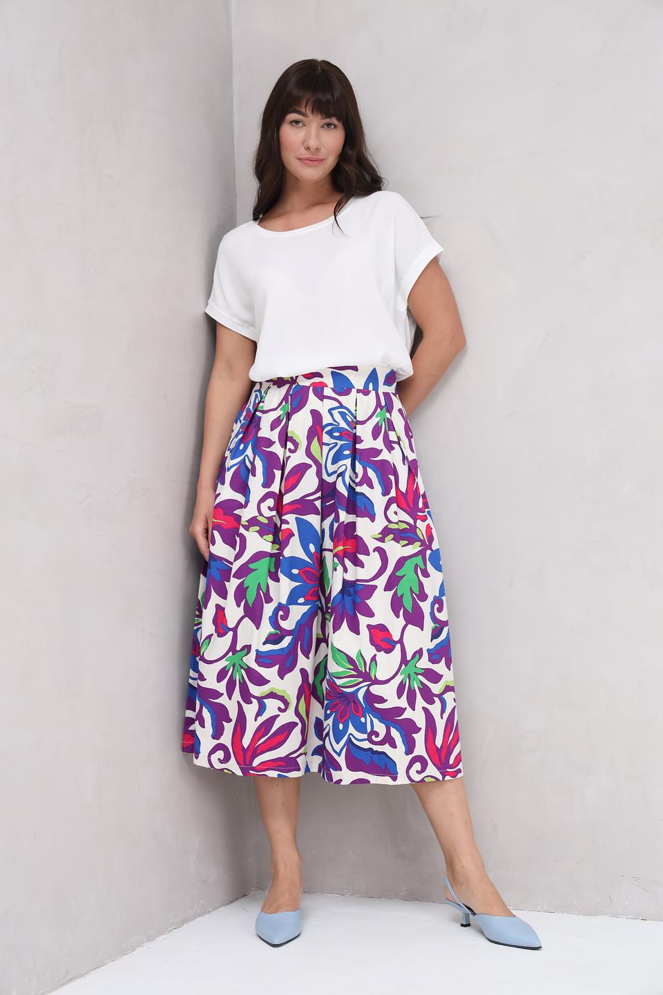 Блуза Oui женская белая с коротким рукавом