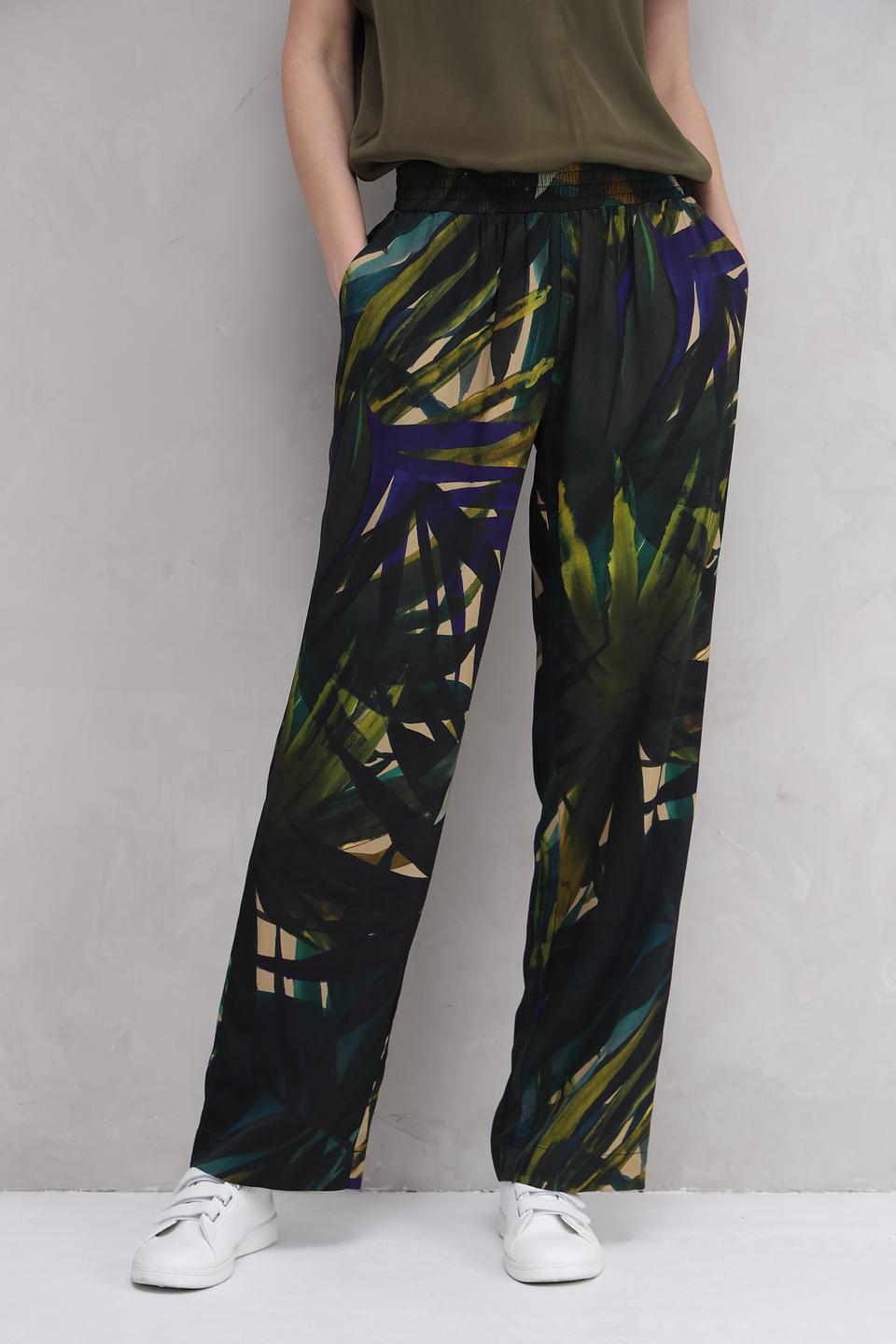 Брюки Catnoir с тропическим принтом