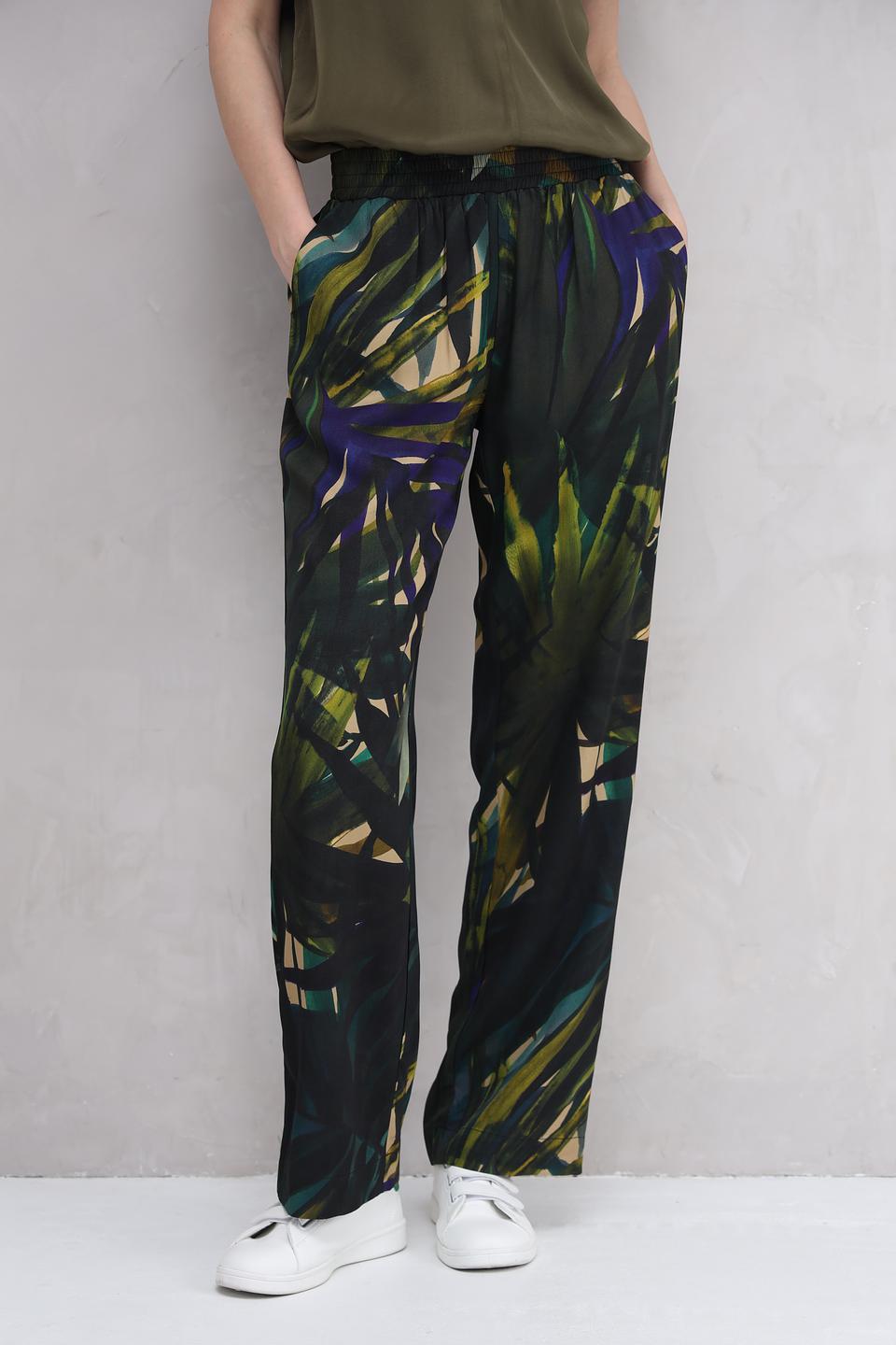 Брюки Catnoir с тропическим принтом