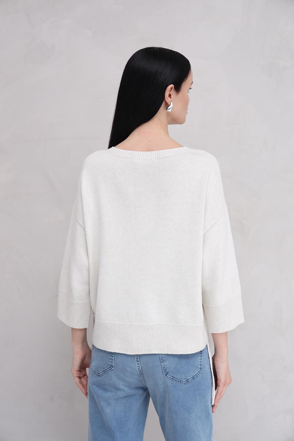 Пуловер Oui женский молочный