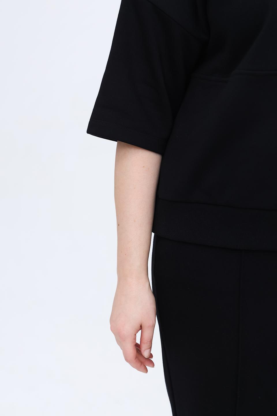 Пуловер Pezzo с молнией чёрный