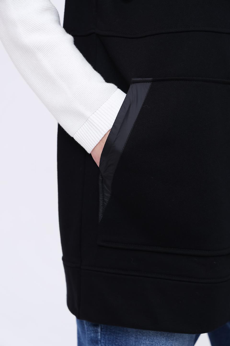 Жилет Pezzo чёрный с капюшоном