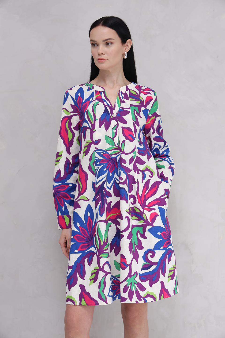 Платье Oui с цветочным принтом