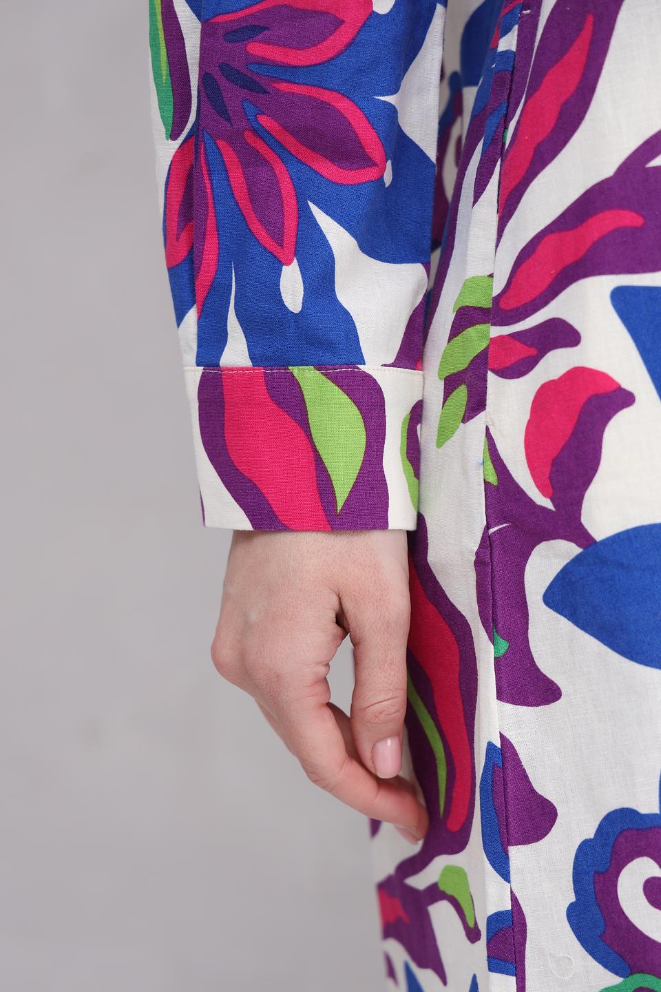 Платье Oui с цветочным принтом