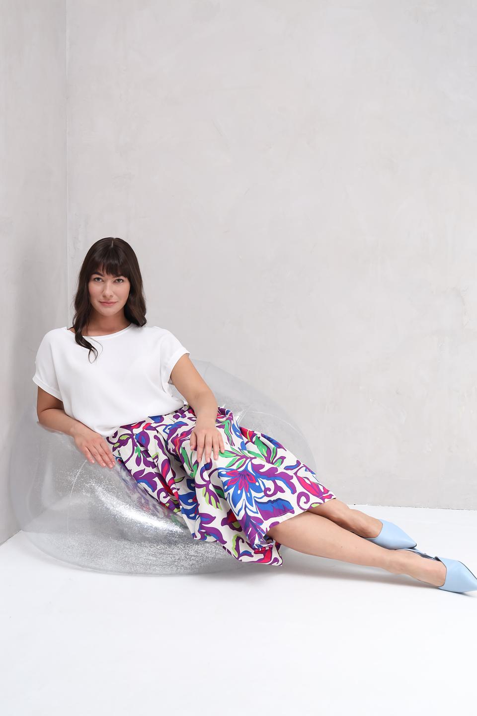 Юбка Oui с цветочным принтом