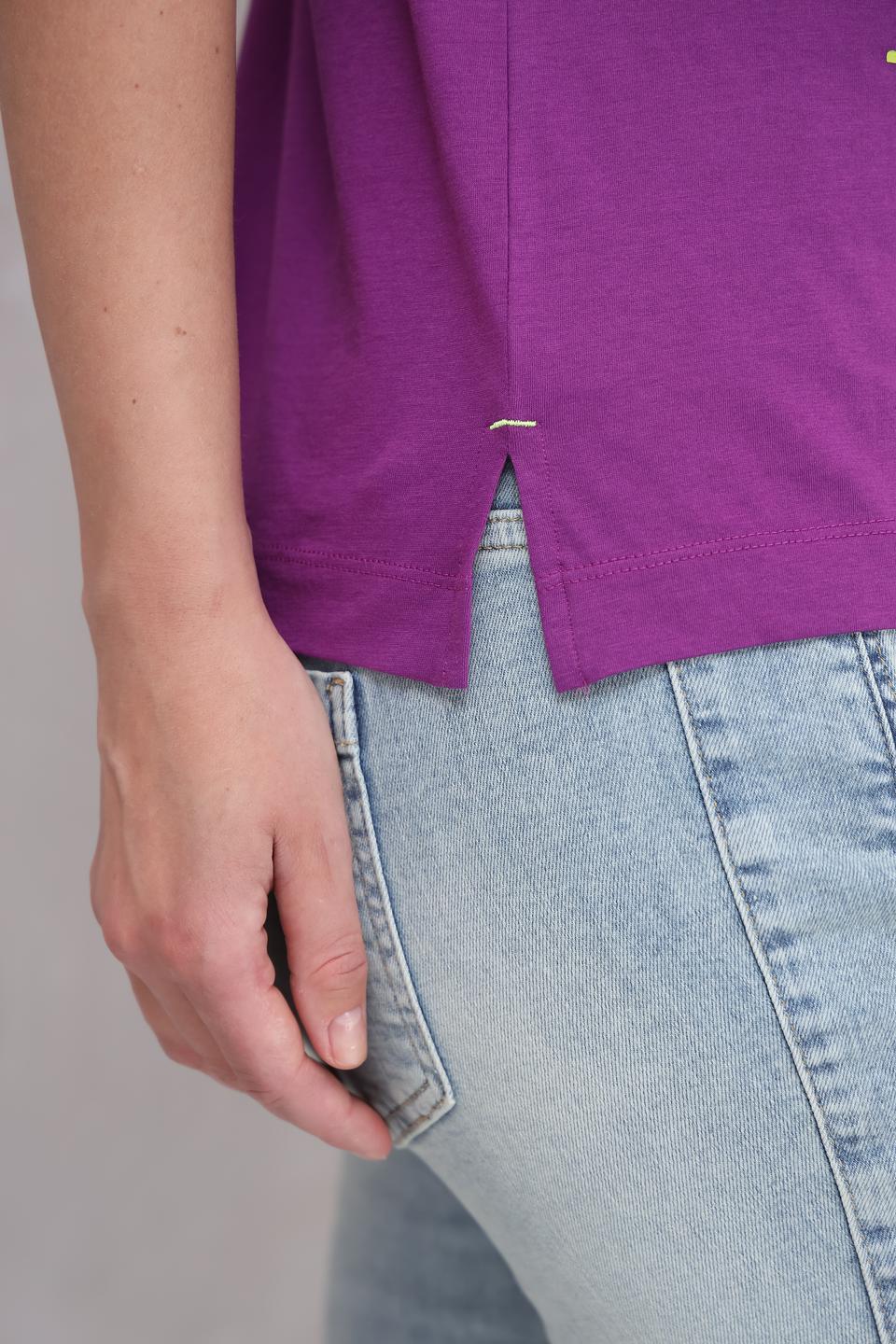 Футболка Oui с принтом фиолетовый