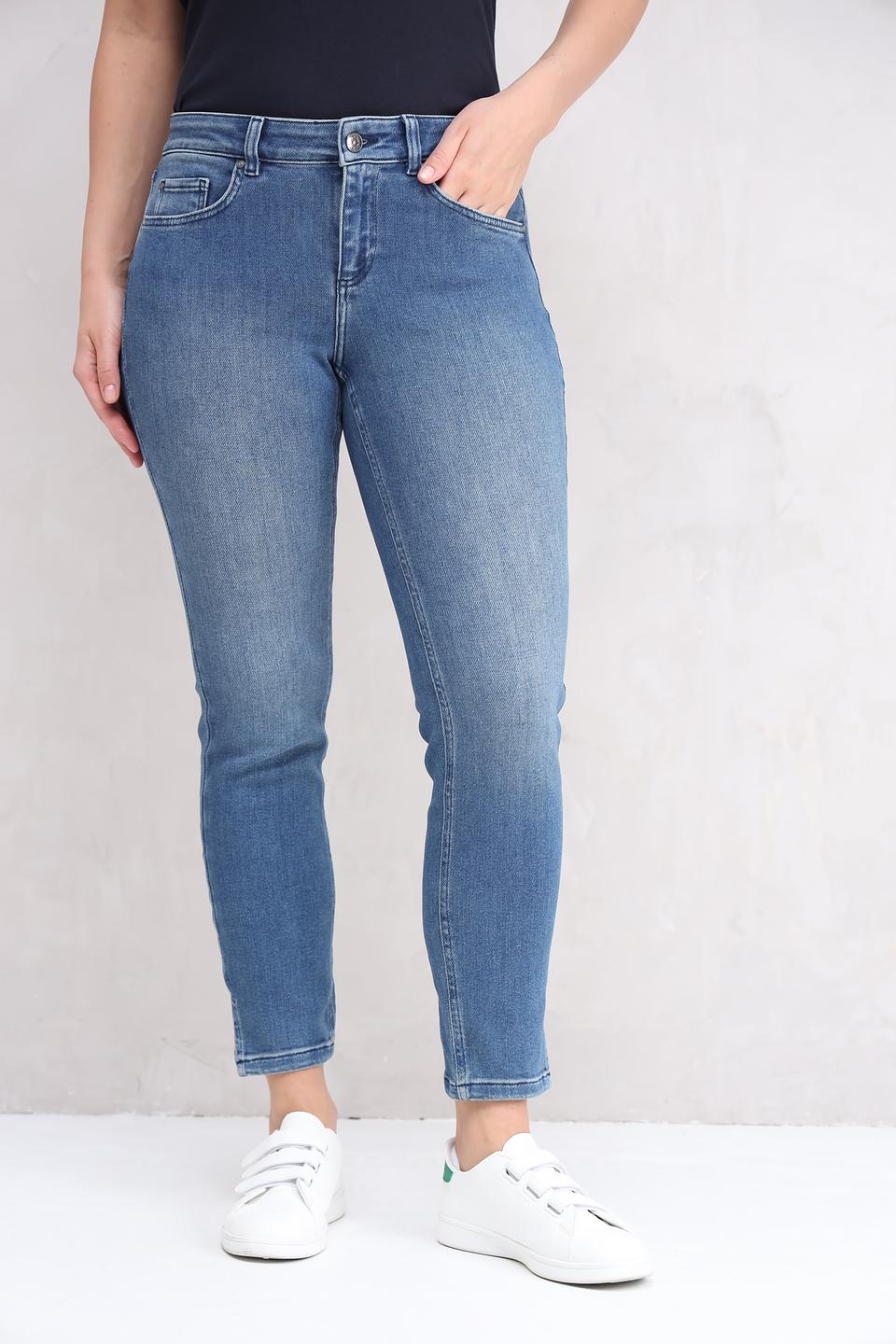 Джинсы скинни Oui голубые