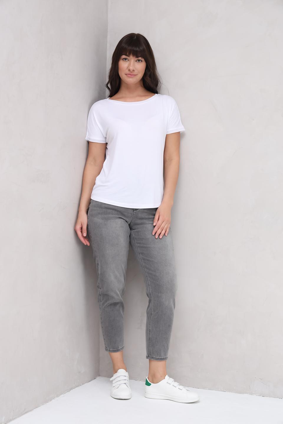 Джинсы Taifun серые укороченные