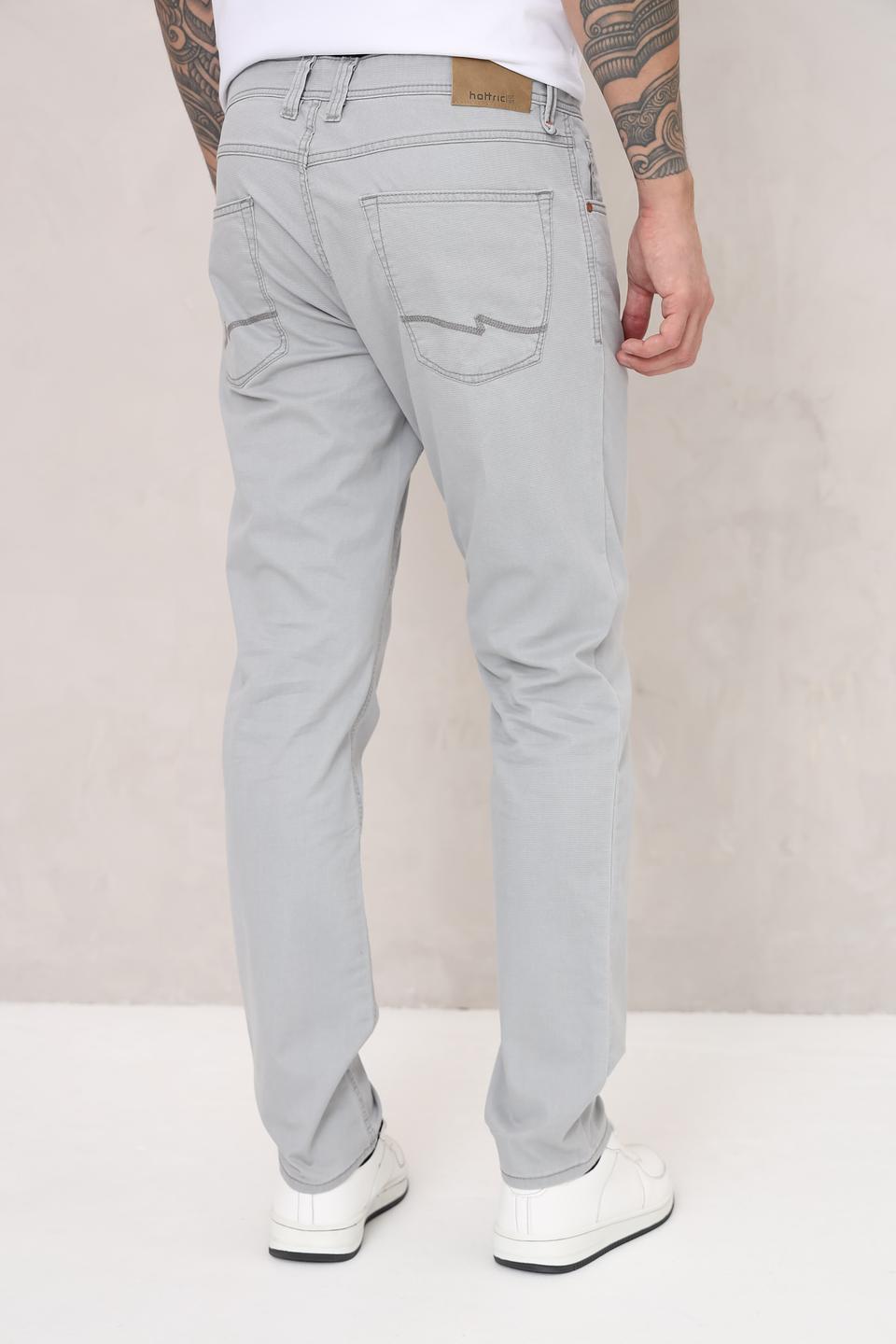 Брюки Hattric серые slim fit