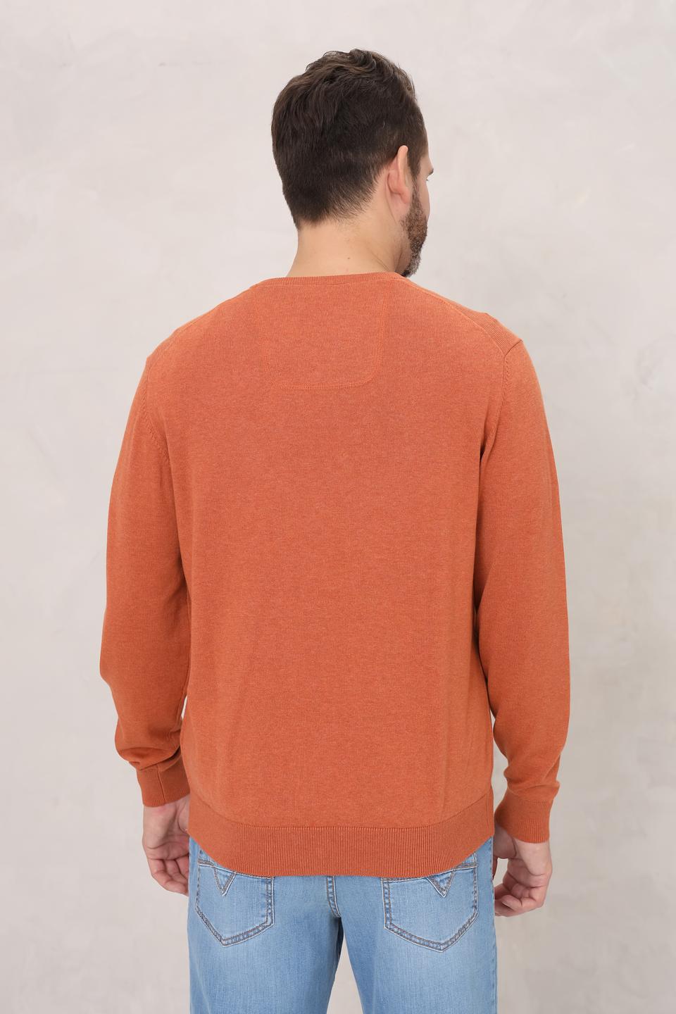 Джемпер Casa Moda рыжий V-образный