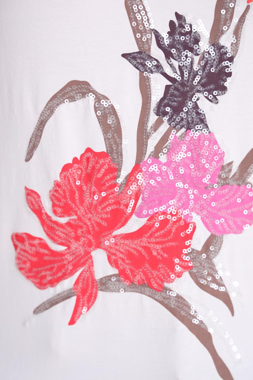 Футболка Pezzo с цветочным принтом