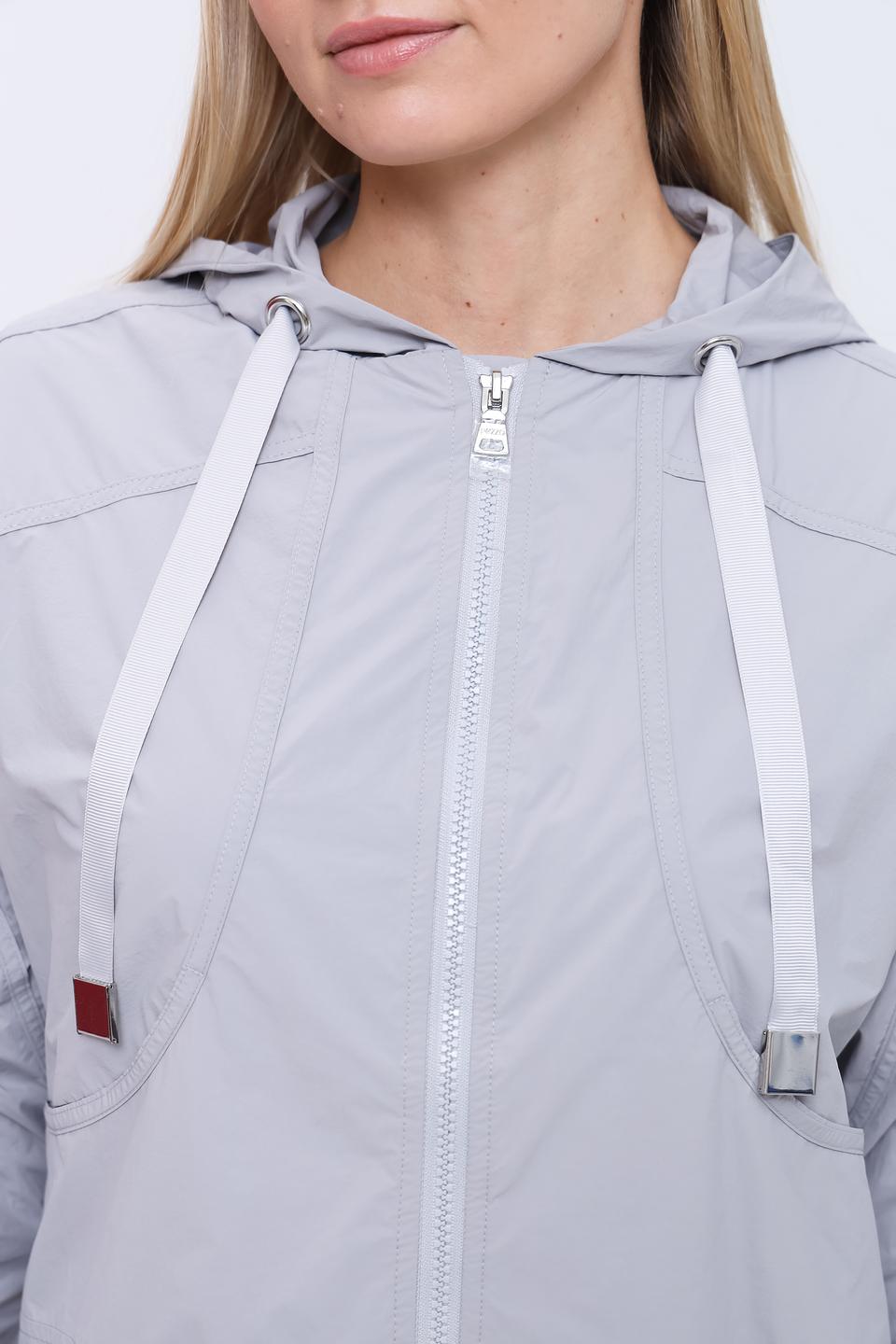 Ветровка Pezzo серая с капюшоном