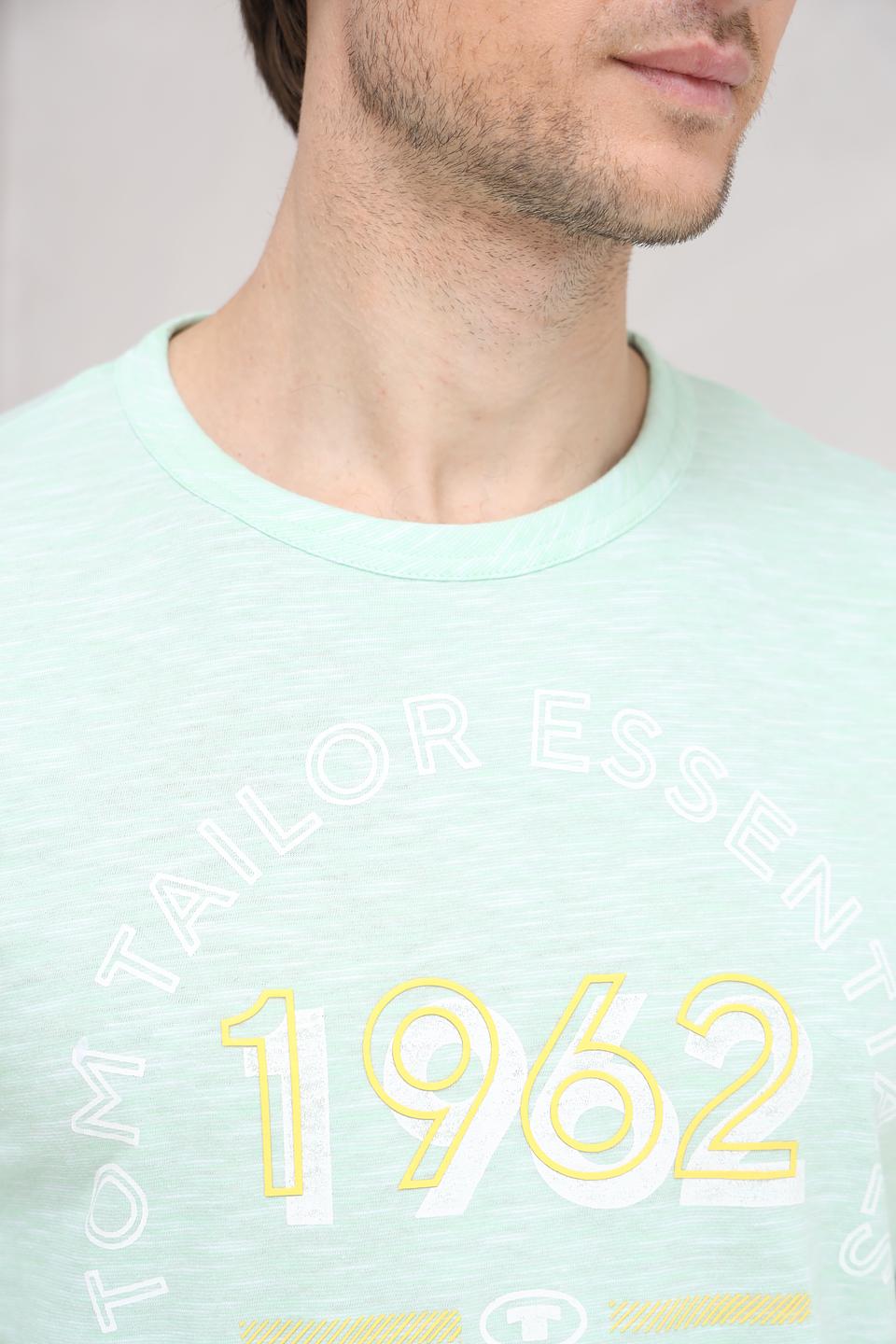 Футболка Tom Tailor мятная с принтом