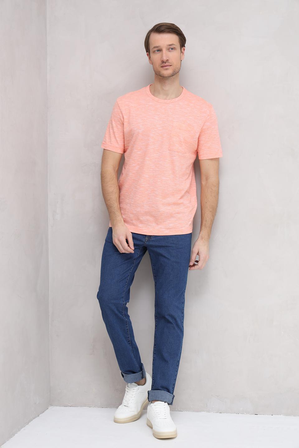 Футболка Tom Tailor меланж персиковый