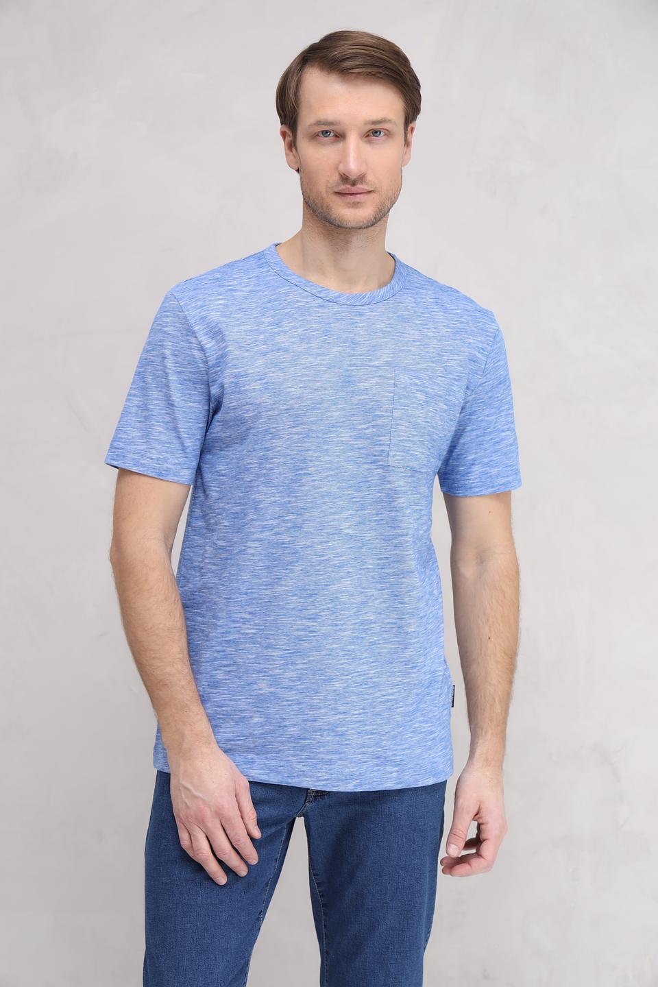 Футболка Tom Tailor меланж голубой