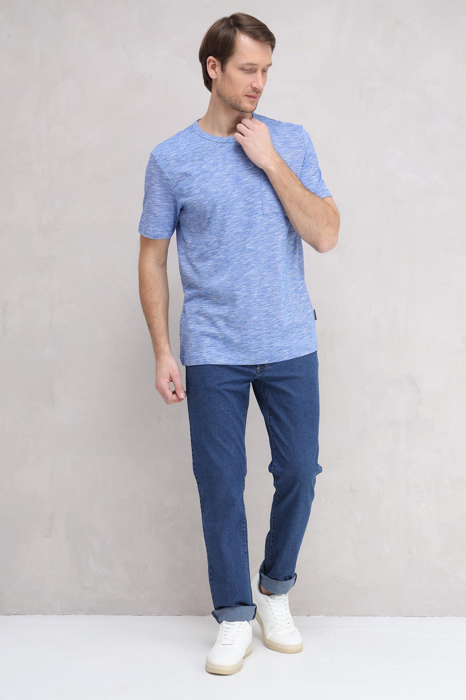 Футболка Tom Tailor меланж голубой