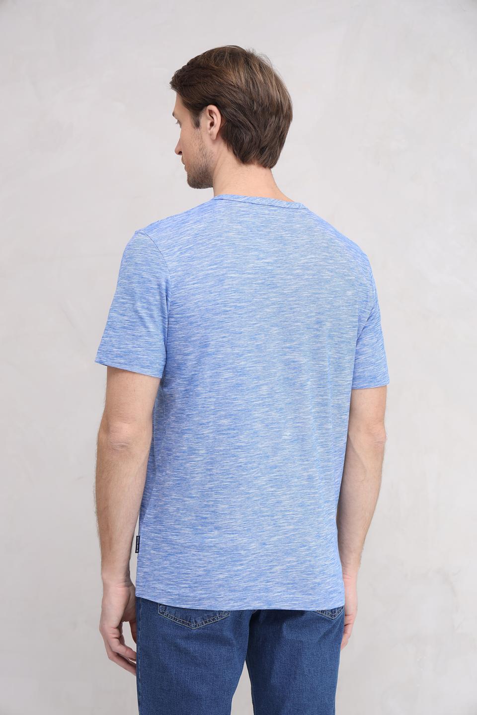 Футболка Tom Tailor меланж голубой