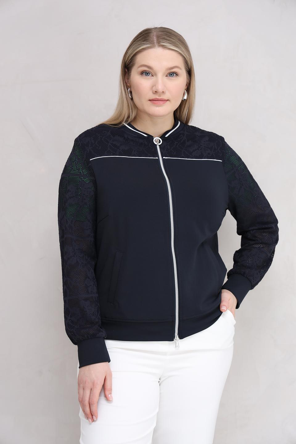 Жакет Tuzzi с кружевом черный