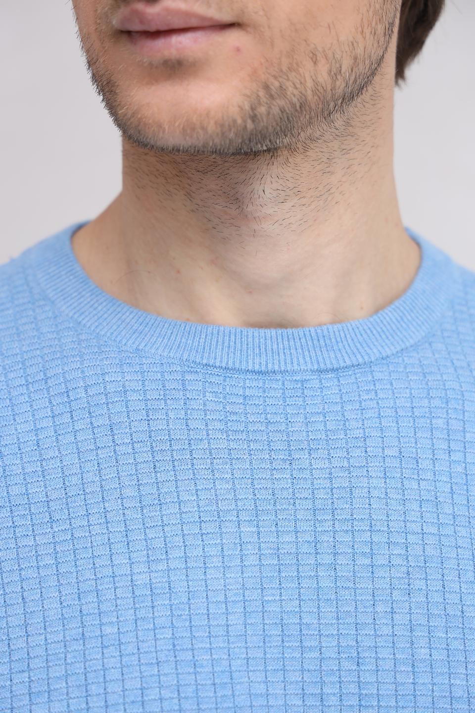 Джемпер Bugatti голубой с текстурой