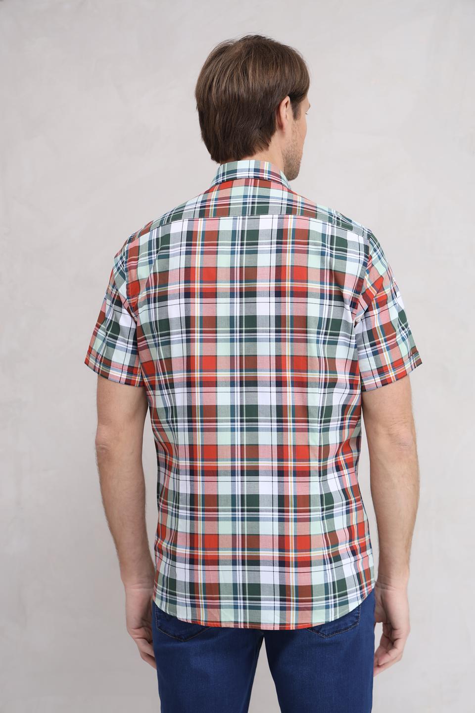 Рубашка кр Bugatti в клетку