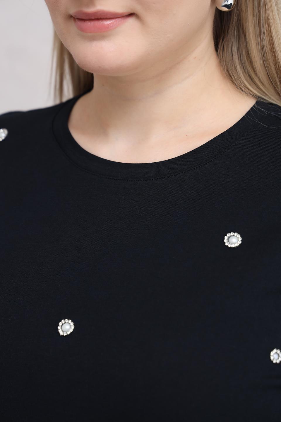 Футболка Gerry Weber с жемчугом чёрный