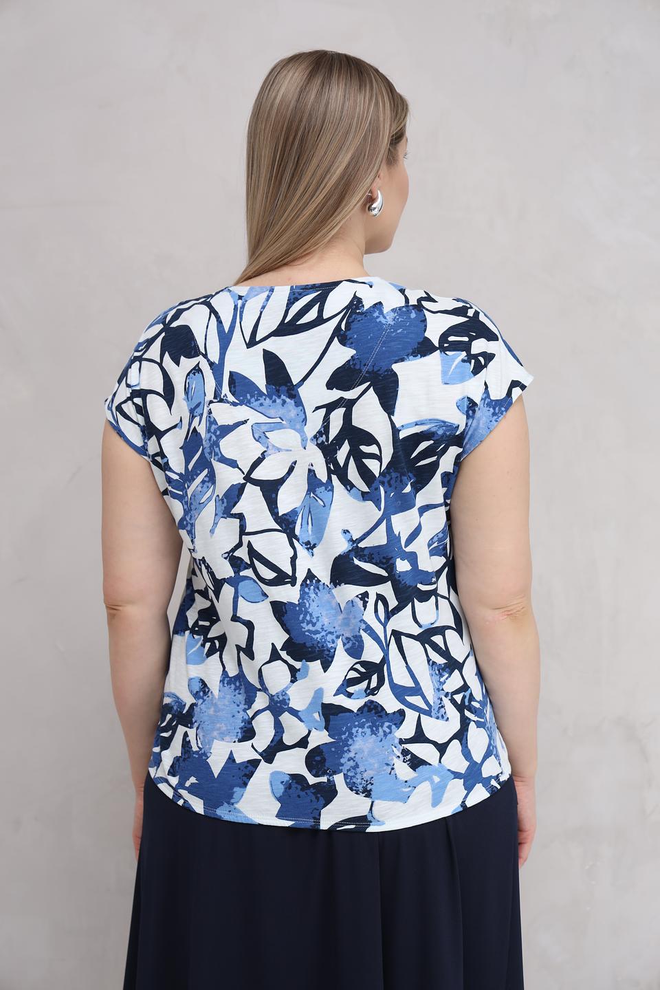 Футболка Lebek с цветочным принтом