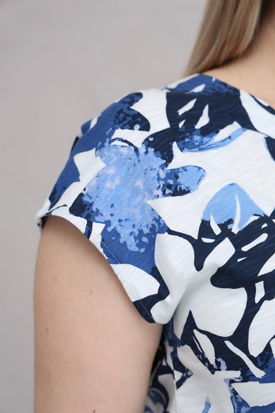 Футболка Lebek с цветочным принтом