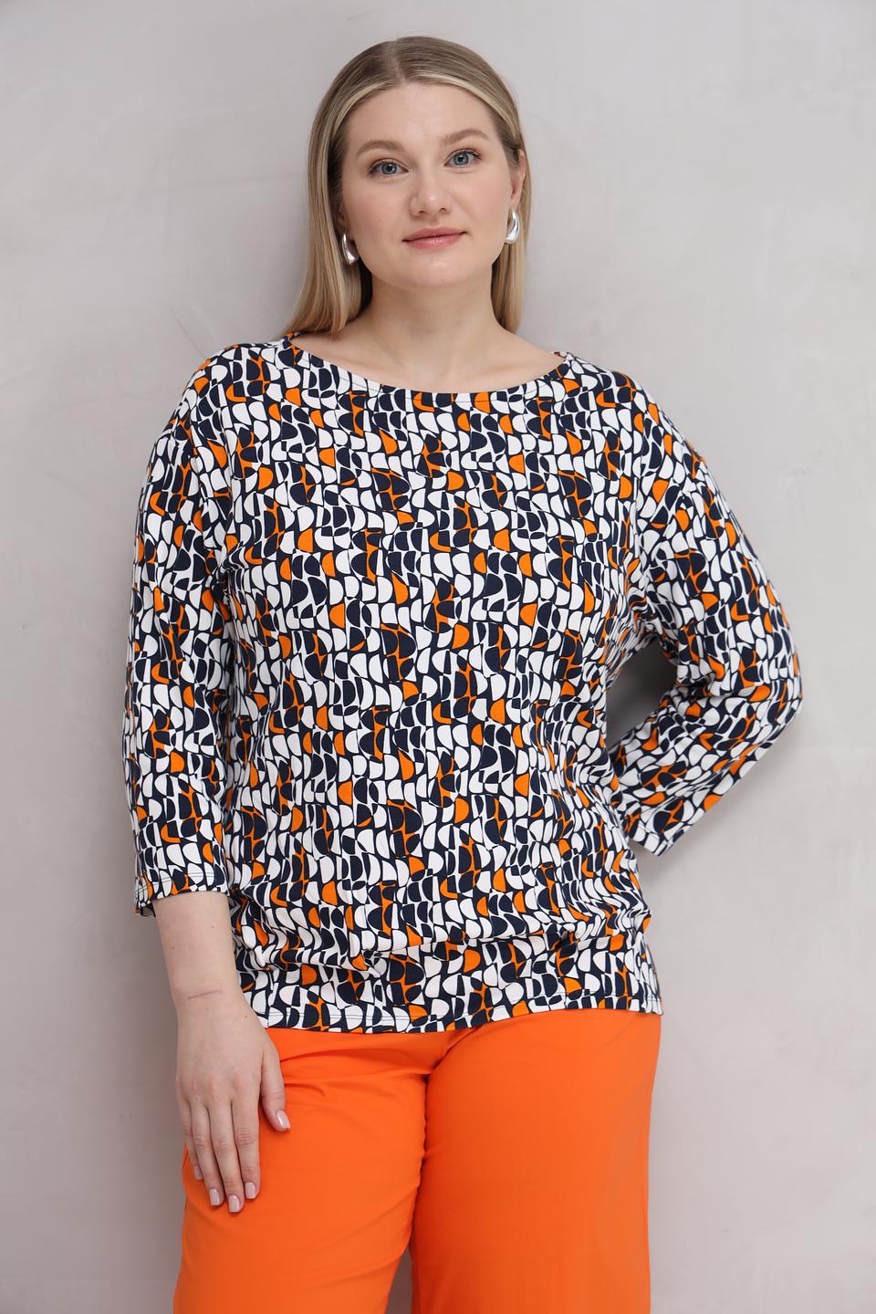 Лонгслив Lebek с принтом