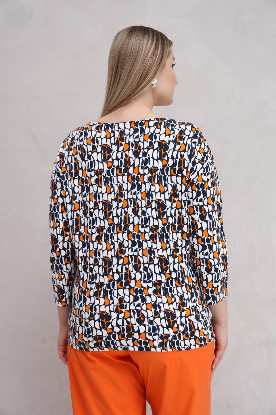 Лонгслив Lebek с принтом