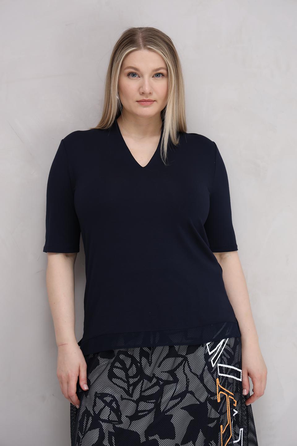 Футболка Lebek с V-образным вырезом