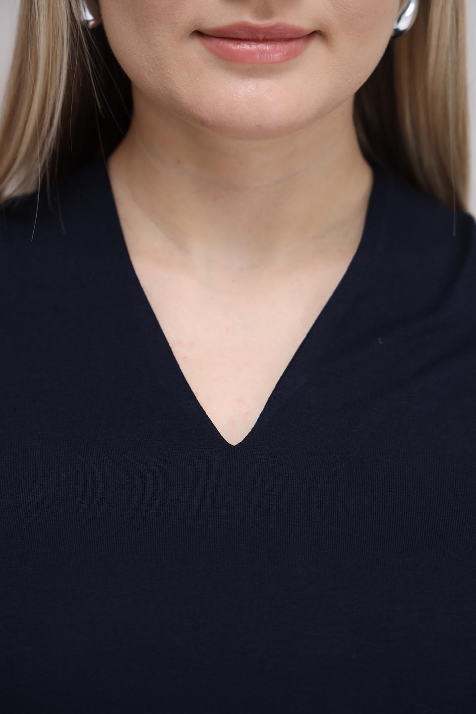 Футболка Lebek с V-образным вырезом