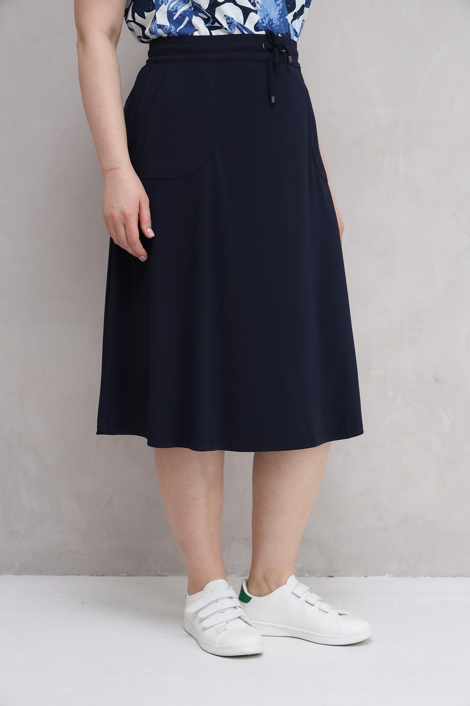 Юбка Barbara Lebek темно-синяя