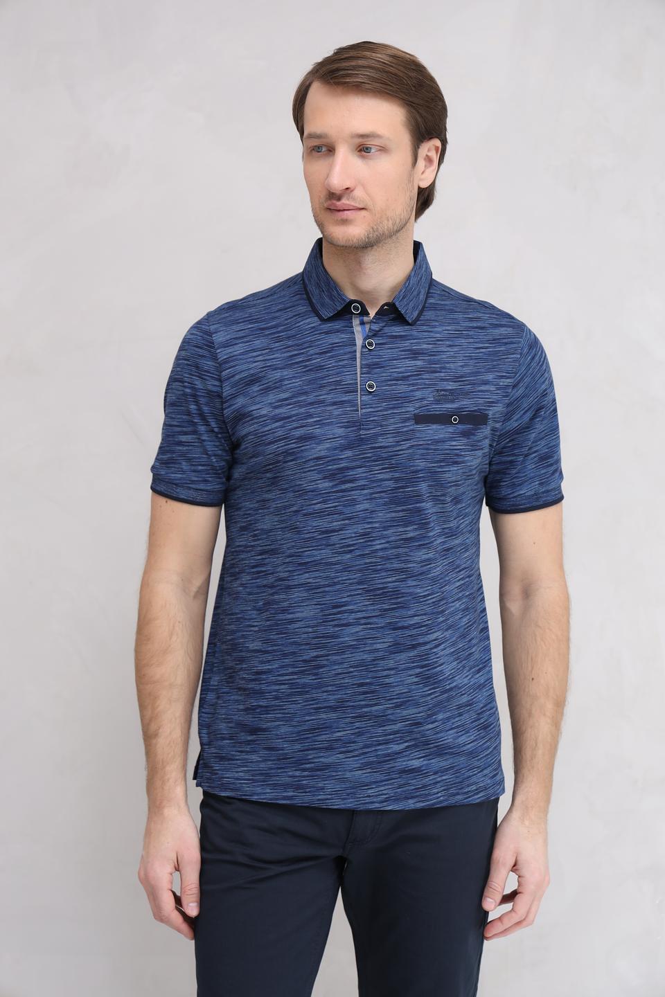 Поло Monte Carlo с меланжевым узором