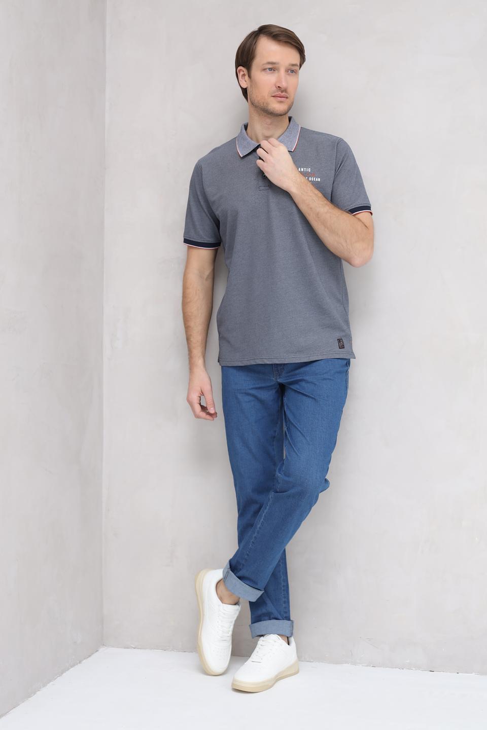 Поло Casa Moda мужское серое