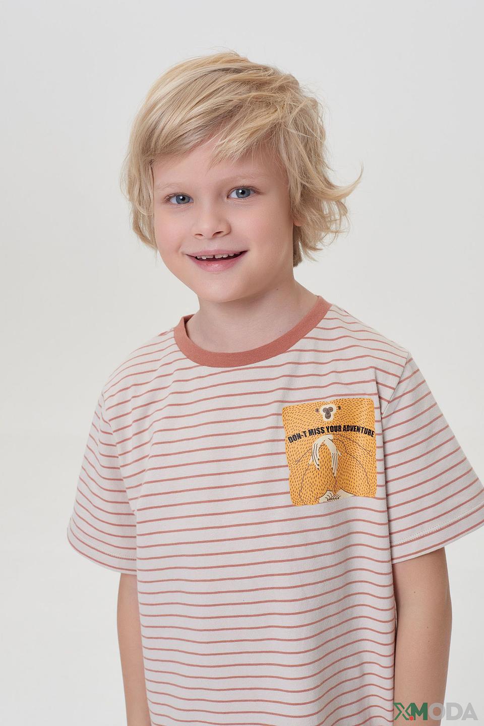 Футболка Choupette в полоску бежевый