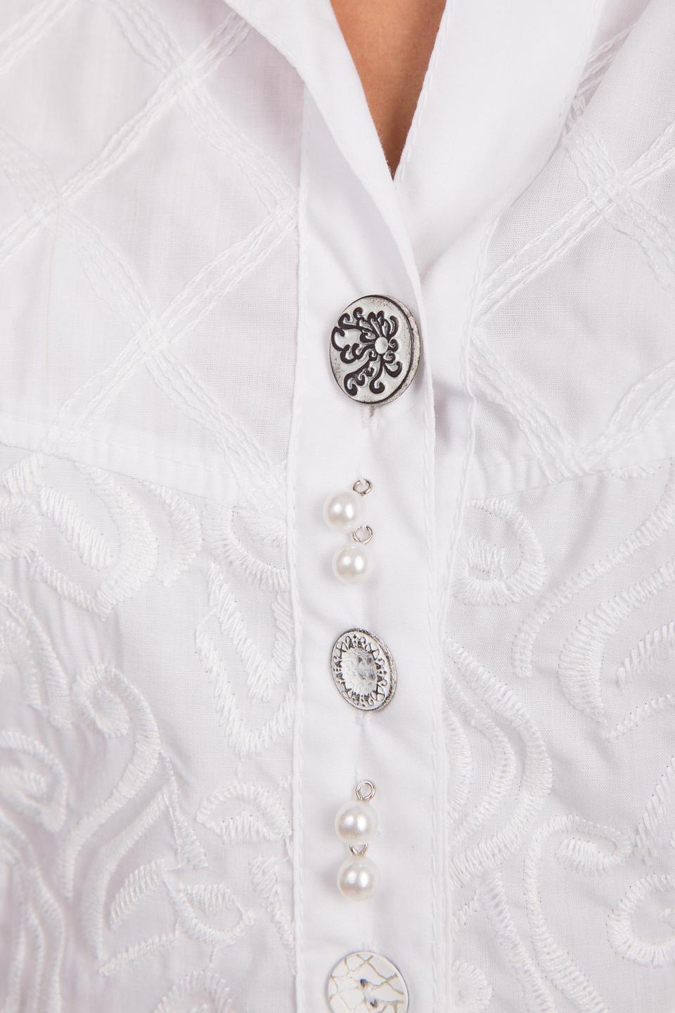 Блуза SE Stenau белая с вышивкой