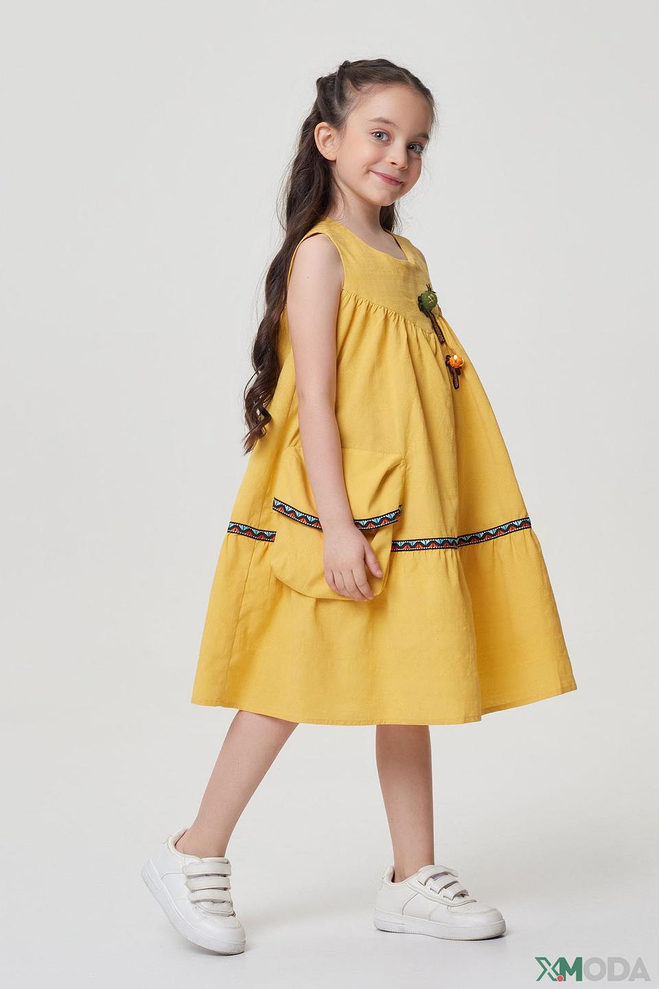 Платье Choupette дев. горчичное