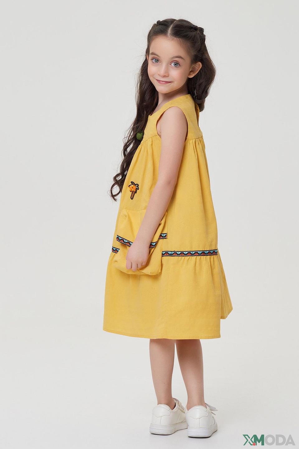 Платье Choupette дев. горчичное