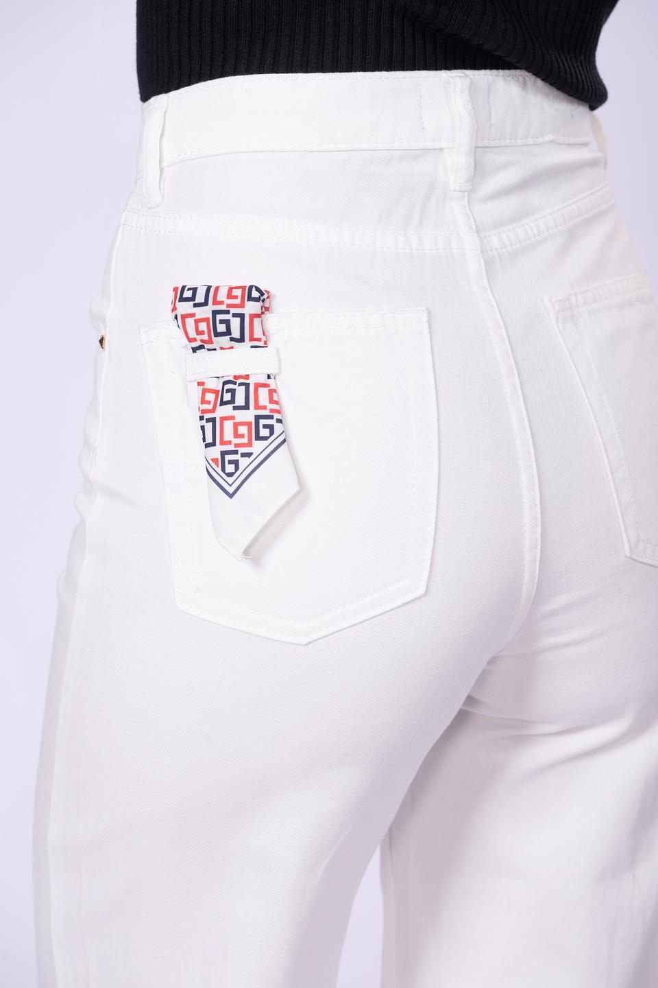 Брюки Gaudi клёш белые