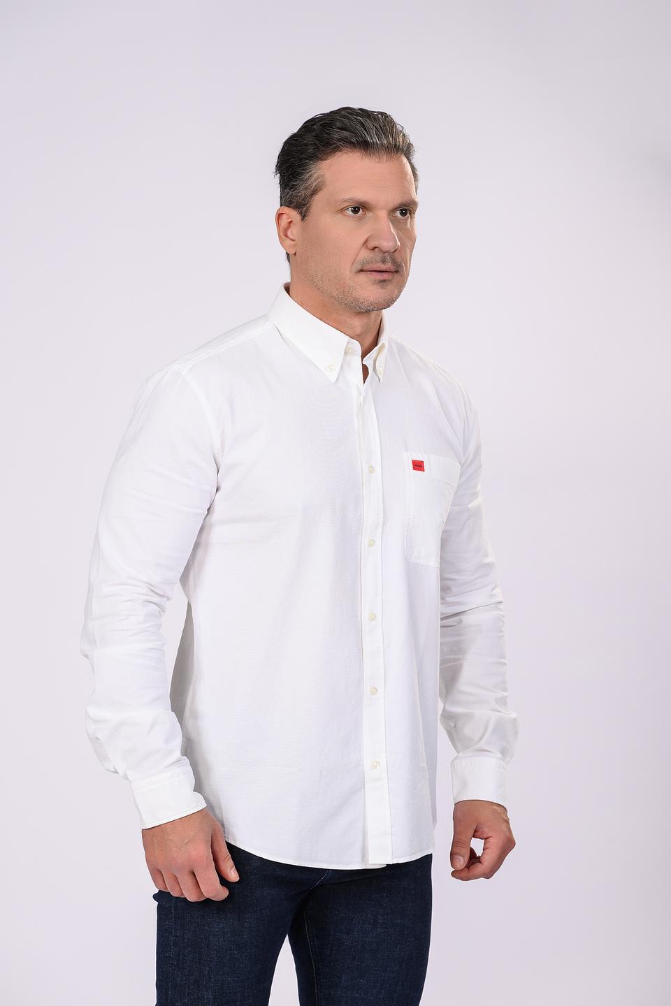 Рубашка Hugo муж. белая с длинным рукавом