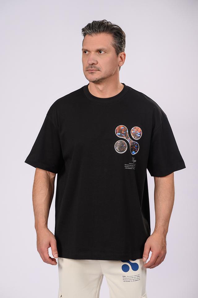 Футболка Hugo с принтом чёрная