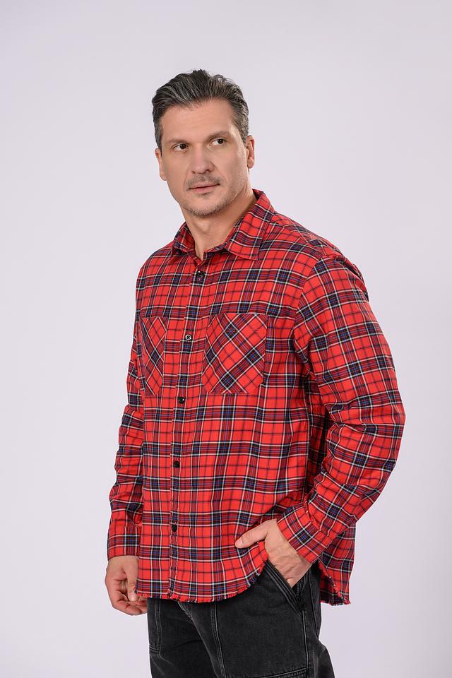 Рубашка Hugo клетка красный