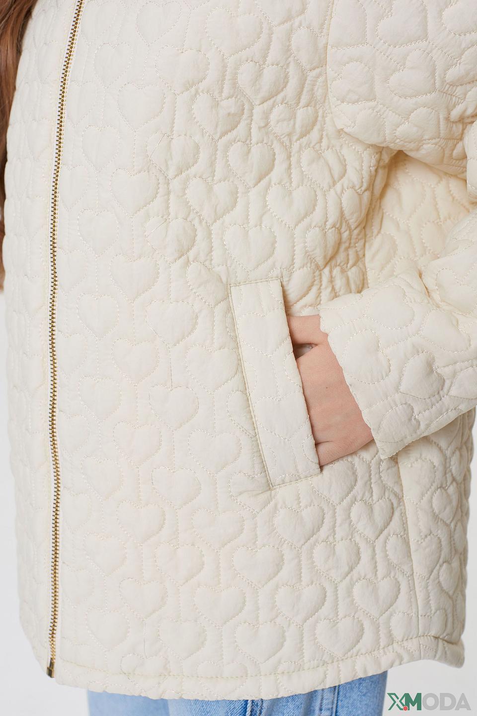 Куртка Choupette дев. стеганая кремовая