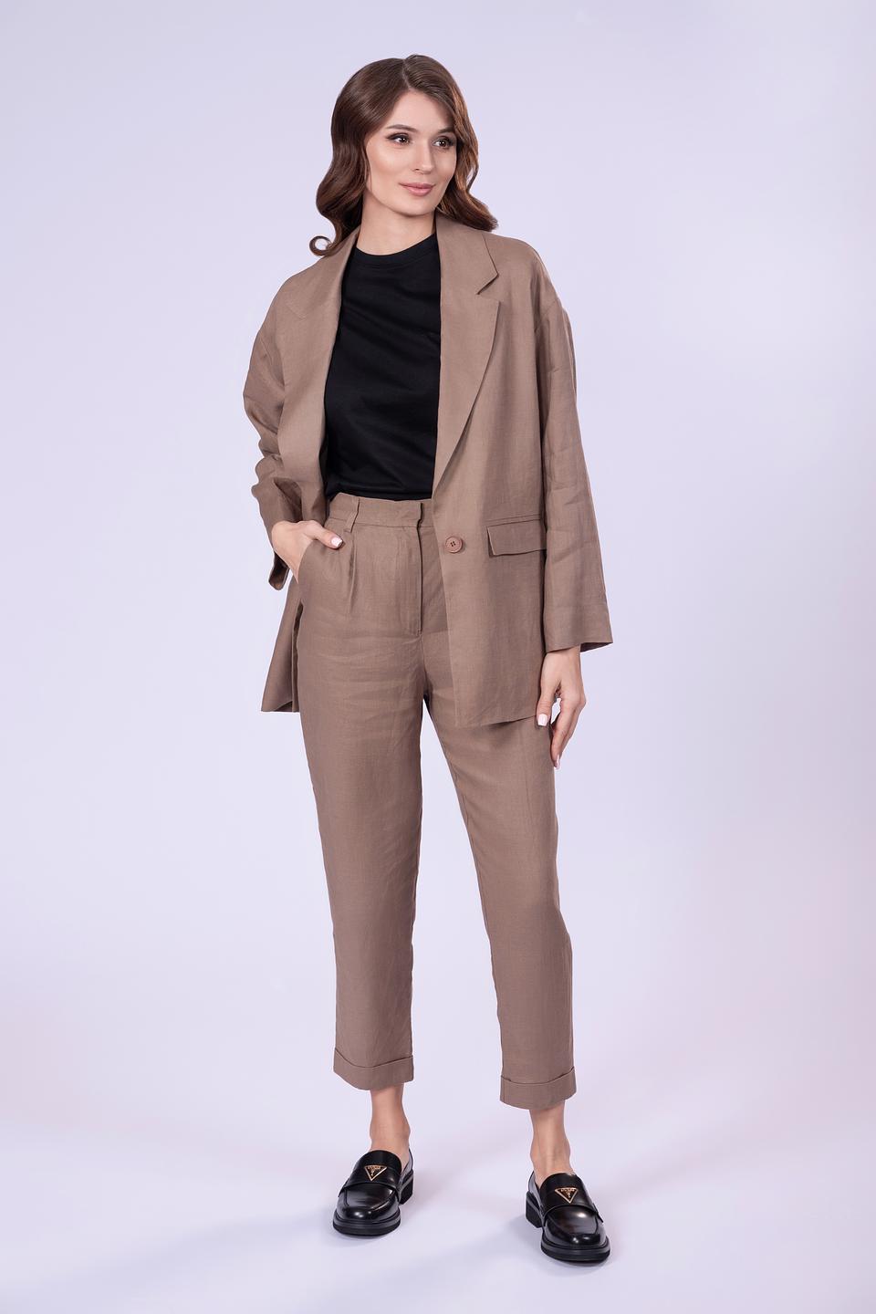 Жакет Shade льняной коричневый